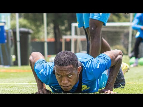 Mamelodi Sundowns In Training Preparing For Kaizer Chiefs Game On Saturday