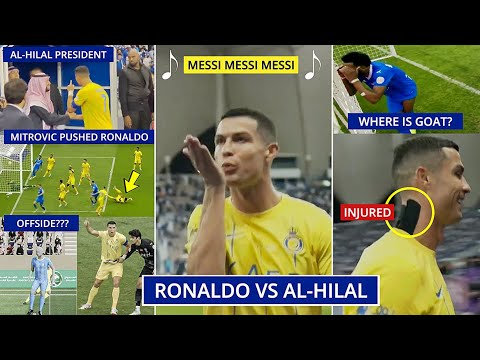 💔Cristiano Ronaldo's Kiss Reaction to Messi Chants, Al-Hilal Fans & Players' Trolling!
