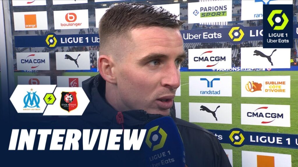 Interview de fin de match : OLYMPIQUE DE MARSEILLE - STADE RENNAIS FC (2-0) / 2023-2024