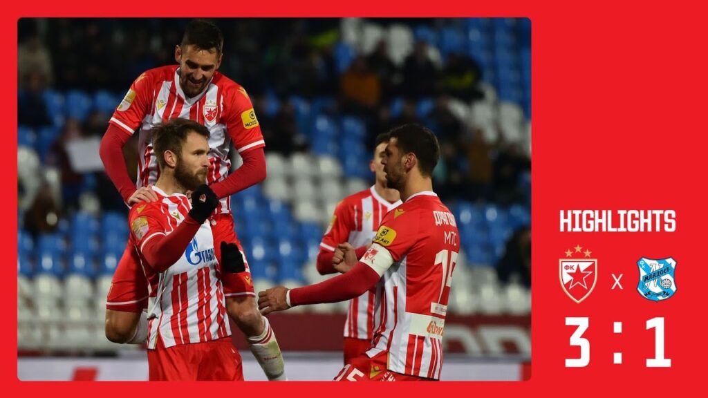 Crvena zvezda - Mladost 3:1, highlights