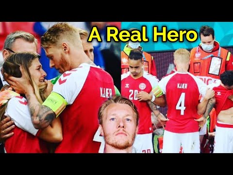 Simon Kjaer: A Captain become a real hero | Simon kjaer and Eriksen wife | euro2020, kjaer save life Simon Kjaer: A Captain become a real hero | Simon kjaer and Eriksen wife | euro2020, kjaer save life