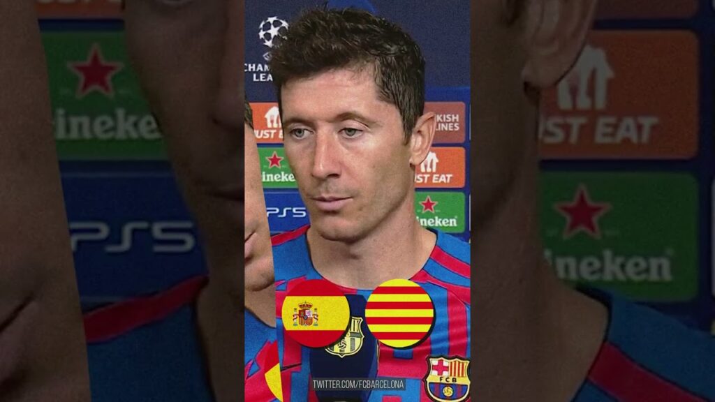 Robert Lewandowski i jego nauka języka hiszpańskiego #shorts