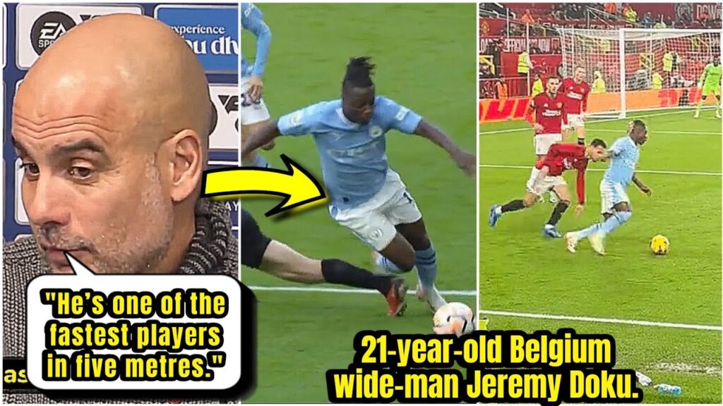 🤯 21yr old Jeremy Doku dribbling shocked Pep Guardiola