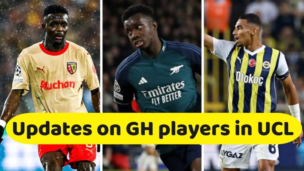 Bad news for Ghana defenders, Nketiah scores for Arsenal in UCL, Salis Samed in RC Lens vs Sevilla