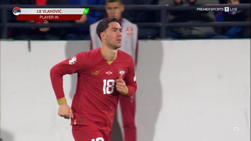 Dusan Vlahovic vs Bulgaria 23/24 Season (EURO 2024) 19/11/2023 - 1080i HD - English Commentary