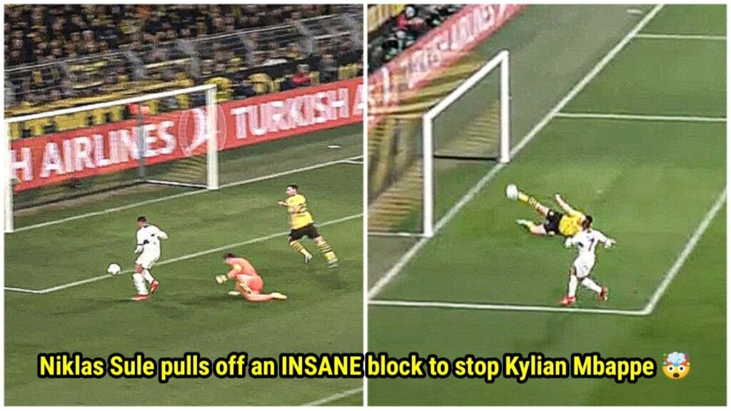 Kylian Mbappe miss an open goal vs Borussia Dortmund 🤯😱