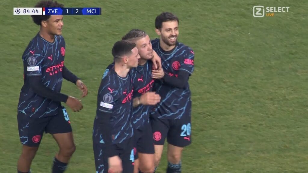 🔥 Kalvin Phillips Goal For Man City vs Crvena Zvezda | Man City 3-2 Crvena Zvezda