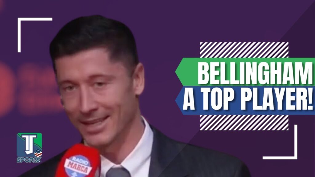 In PERFECT Spanish, Robert Lewandowski TALKS about COMPETING with Jude Bellingham