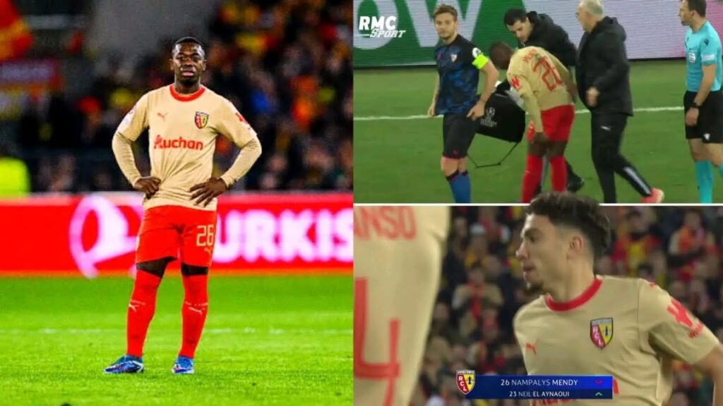 🚨Coup dur pour Nampalys Mendy qui sort sur blessure face à Seville💔😩