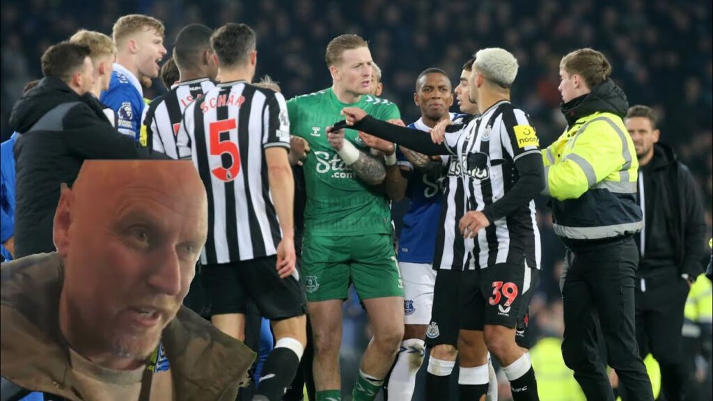 Fabian Schar BOILS over after Jordan Pickford GLOATING as Newcastle United SUFFER away to Everton