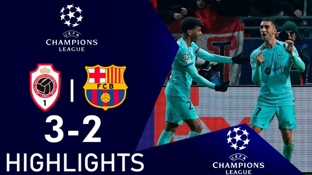 Ferran Torres Goal | Royal Antwerp vs Barcelona 3-2 Extended Highlights | UEFA Champions League 2023
