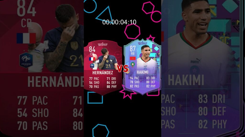 🪨 Lucas Hernández Vs 💨 Achraf Hakimi - 🕹️ FIFA Evolution