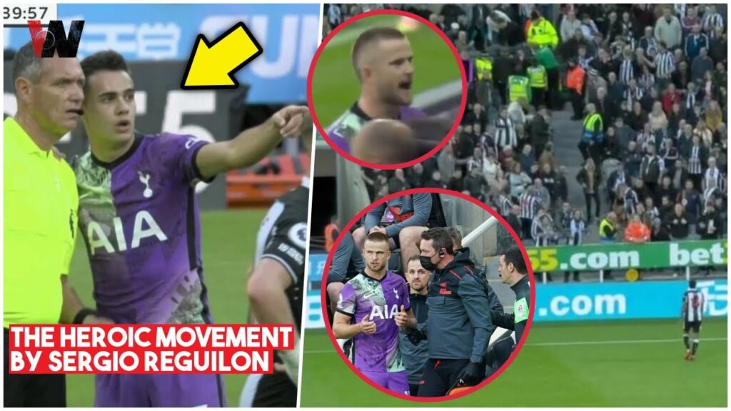Sergio Reguilon was Spotted alerting the referee as After Eric Dier helped Saving life of Fan