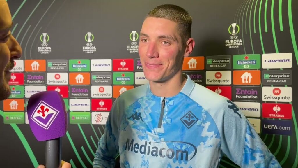 Nikola Milenkovic: Mixed Zone Ferencvaros vs Fiorentina