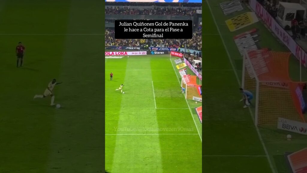 Julian Quiñones Golazo de Panenka a Rodolfo Cota el pase a Semifinal #ligamx #mexico #cdmx #espn