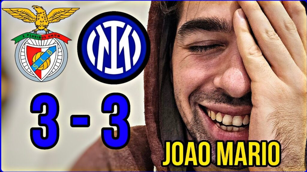 BENFICA - INTER 3-3:  JOAO MARIO☠️😂