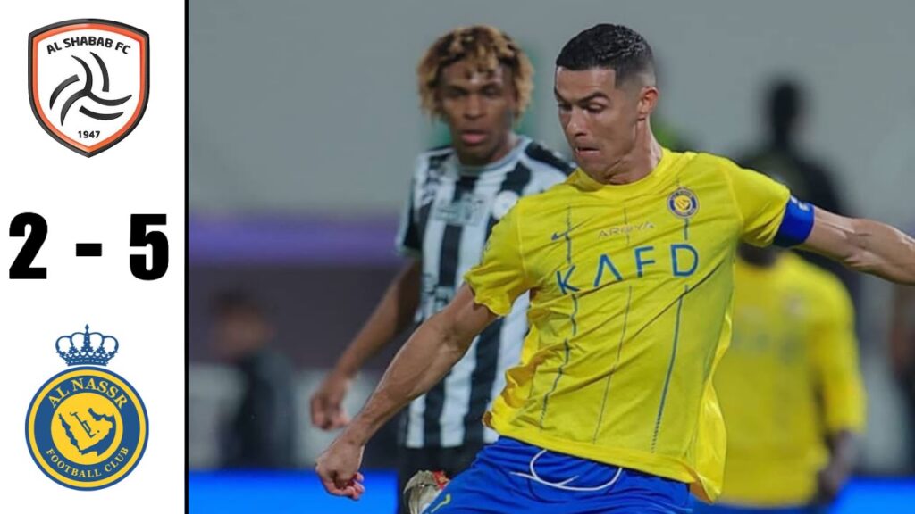 Al Shabab Vs Al Nassr 2-5 Highlights & All Goals 2023