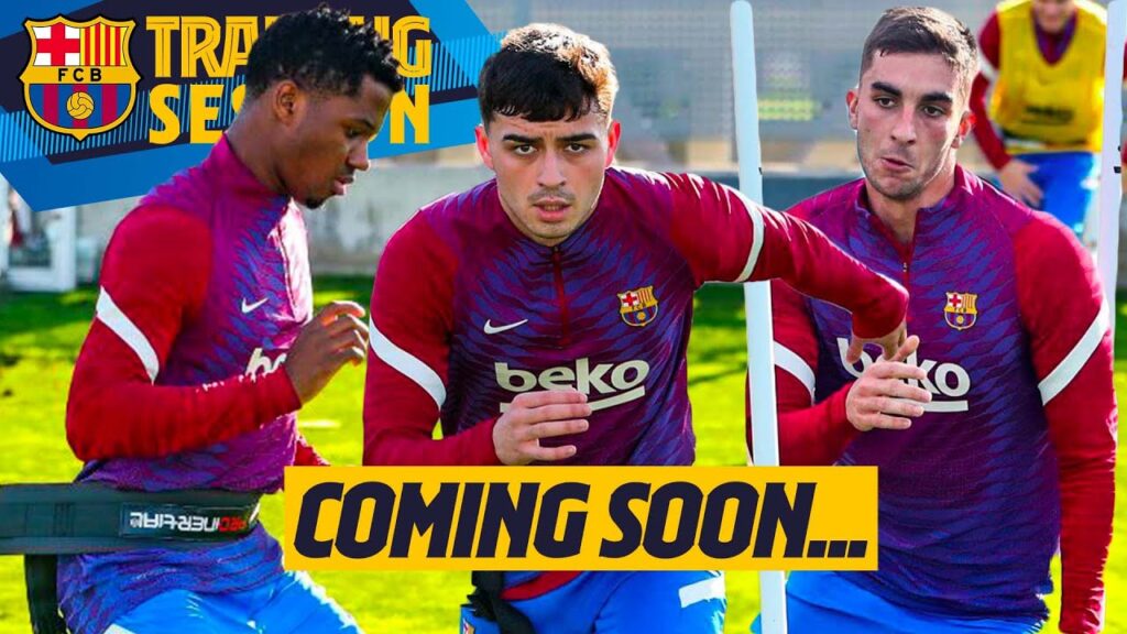 FERRAN TORRES, PEDRI & ANSU FATI TRAINING FOR 2022! 💪💪2️⃣0️⃣2️⃣2️⃣