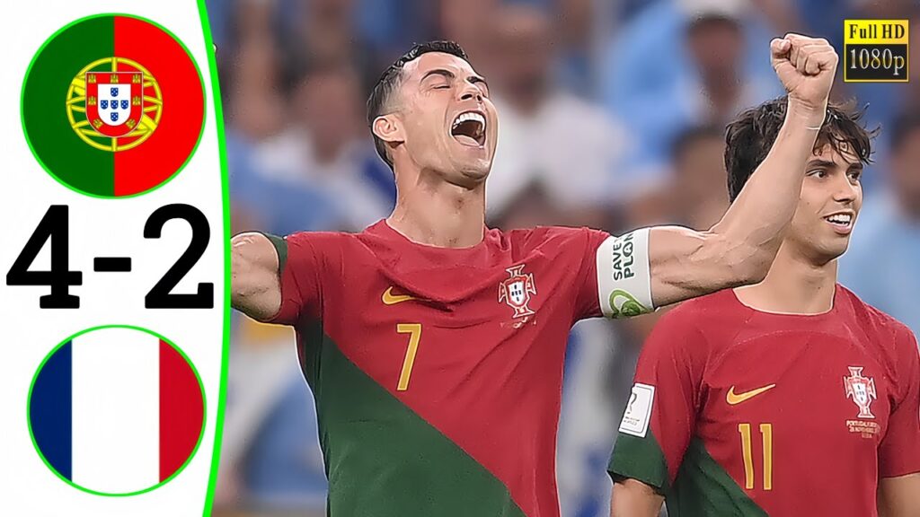 Portugal vs France 4-2 | Ronaldo GOAL EURO 2024 Qualifier Highlights & Goals • Portugal tadi malam