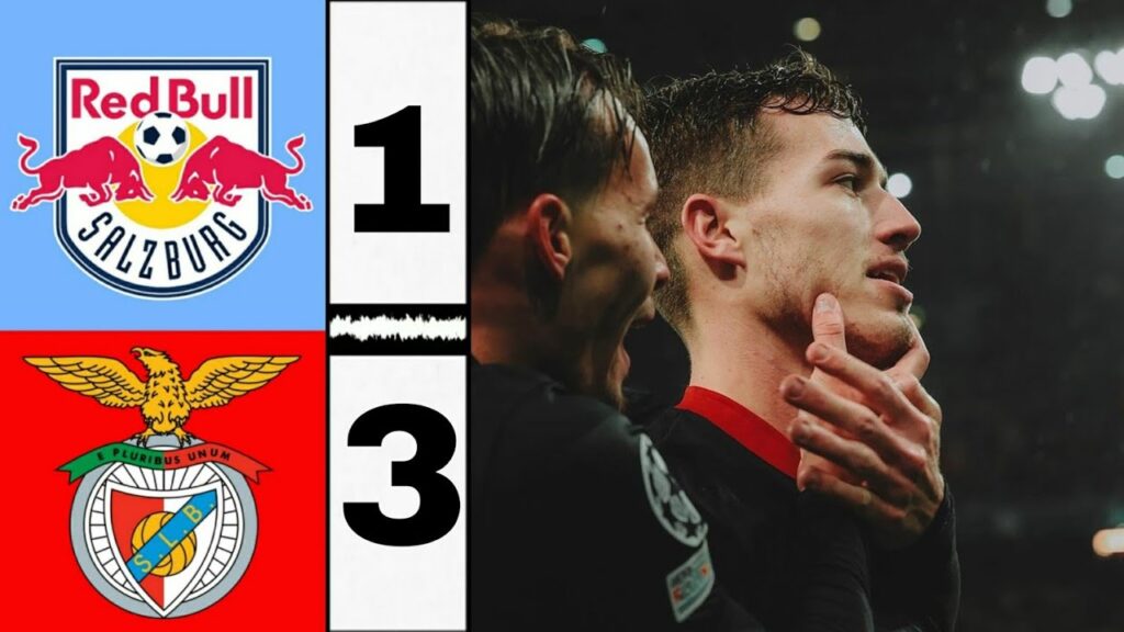 Red Bull Salzburg Vs Benfica 1-3 | UEFA Champions League Luka Sucic Tor