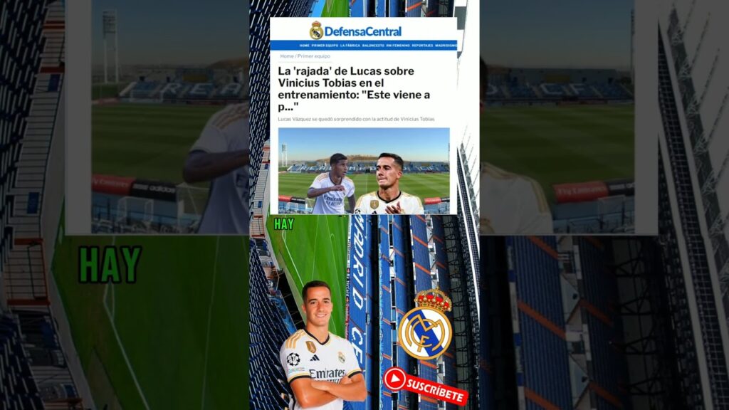 REAL MADRID LLAMA A VINICIUS TOBIAS POR LA LESIÓN DE DANI CARVAJAL