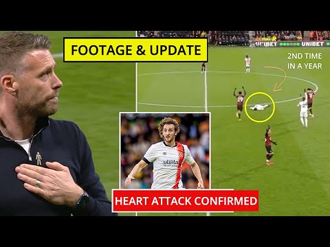 😨TEARS! The Moment Luton Captain Tom Lockyer Gets A Heart Attack! UPDATE