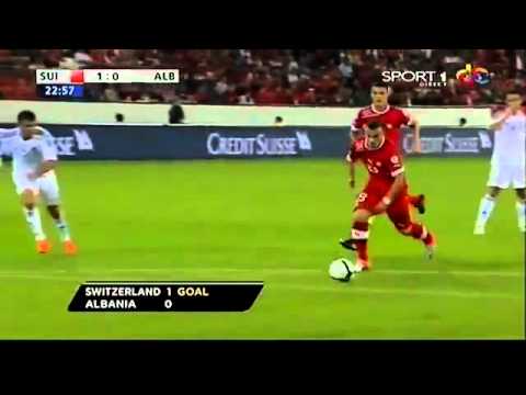 Xherdan Shaqiri Goal Vs Albania (WC 2014 Qualif. ) 11.09.2012
