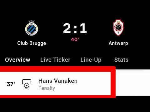 Hans Vanaken Penalty Goal Vs Antwerp | Club Brugge Vs Antwerp | 2-1 |