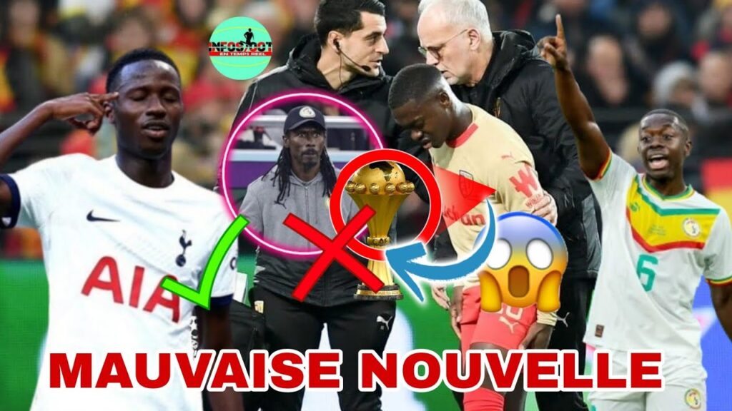 NAMPALYS MENDY FORFAIT POUR LA CAN ?...PAPE MATAR SARR VA RENOUVELER...CHIELLINI PREND SA RETRAITE