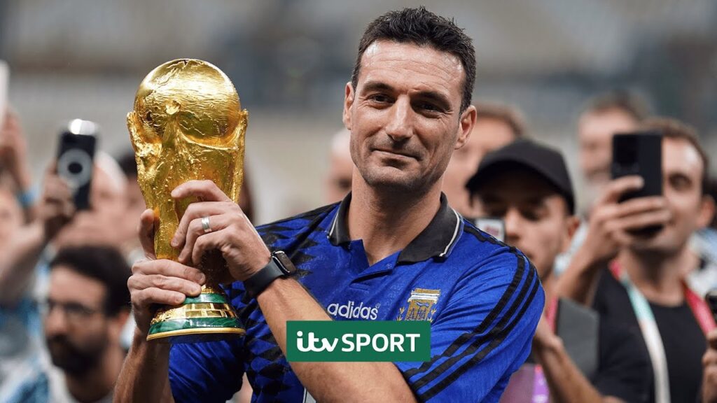Lionel Scaloni's Live Reaction to Argentina's World Cup Final Penalty Shootout Victory | ITV Sport