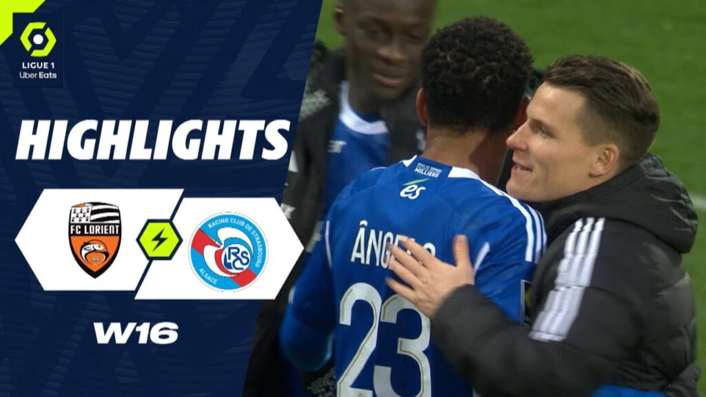 FC LORIENT - RC STRASBOURG ALSACE (1 - 2) - Highlights - (FCL - RCSA) / 2023-2024