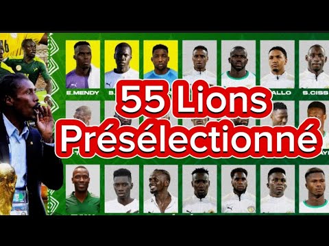 Liste probable d'Aliou Cissé des 55 lions présélection pour la CAN 2024