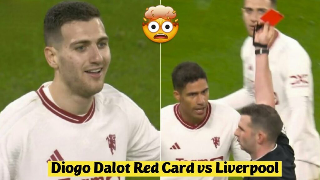 🤯 Diogo Dalot Red Card vs Liverpool