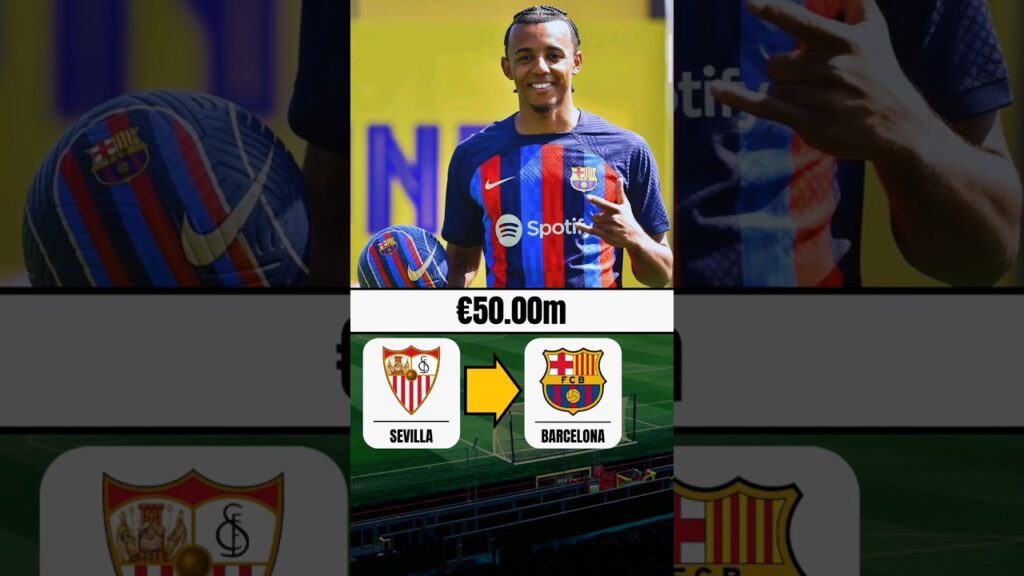 Jules Kounde Transfermarkt Barcelona #transfermarkt #tranfer #shorts #footballtranfers #juleskounde