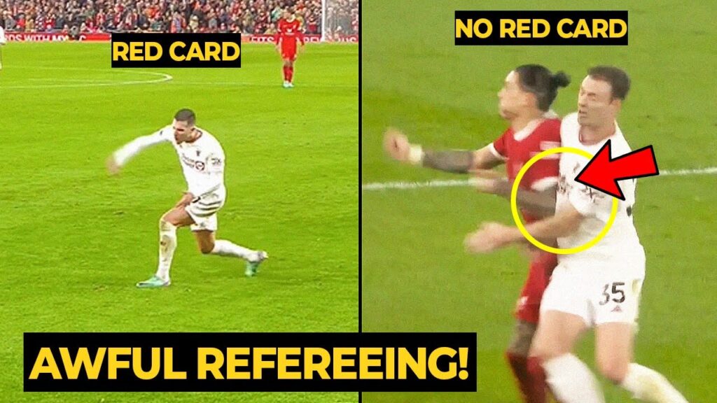 Dalot FURIOUS REACTION after got RED CARD but Nunez elbow to Evans is only YELLOW | Man Utd News