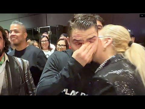 HEARTBROKEN Oscar Duarte TEARS UP after Ryan Garica KNOCKOUT LOSS as FANS UPLIFT him at hotel