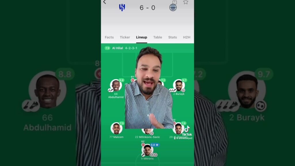 سداسيه اهداف الهلال علي مومباي الهندي