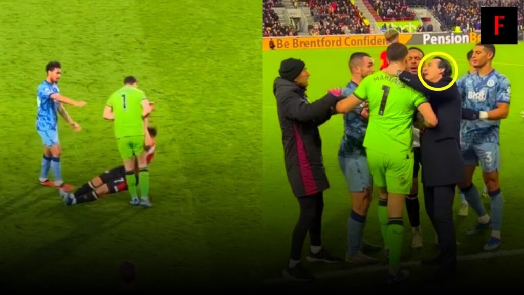 Emiliano Martinez Drags Maupay By His Shirt While Unai Emery Tried To Calm Him Emiliano Martinez Drags Maupay By His Shirt While Unai Emery Tried To Calm Him