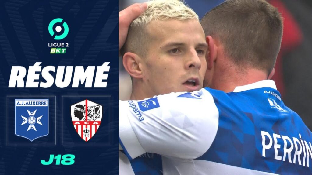 AJ AUXERRE - AC AJACCIO (2 - 0) - Résumé - (AJA - ACA) / 2023-2024