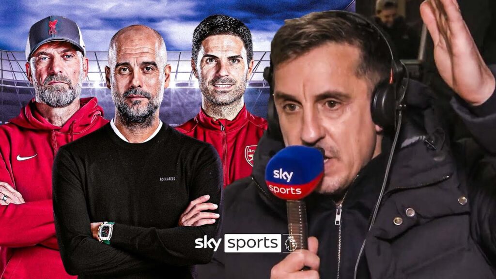 'Between Arsenal and City..." 👀 Gary Neville's Premier League title prediction!