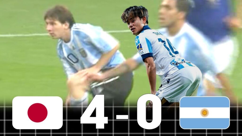 Japan and Kubo Takefusa Humiliated Lionel Messi and Argentina : Japan vs Argentina Highlights
