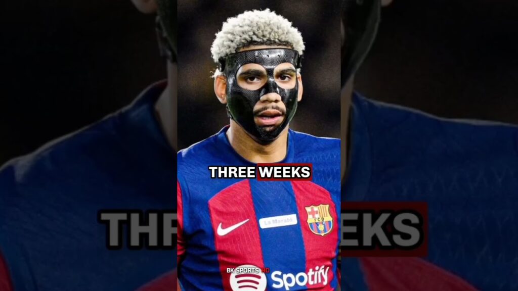 Why Araújo threw away his mask during barca's loss to Girona🤔⚽#football