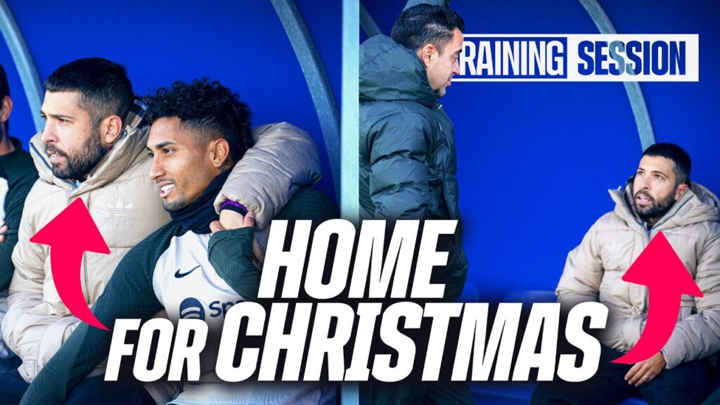 JORDI ALBA gives his former teammates an XMAS SURPRISE 🎅🎄