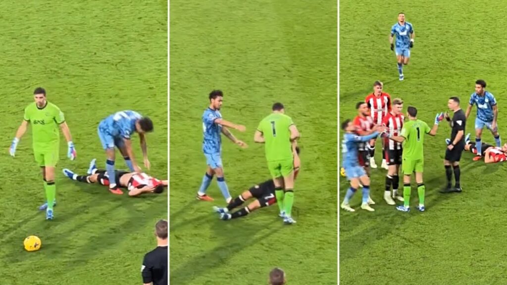 😡Emiliano Martinez Fight with Brentford Players