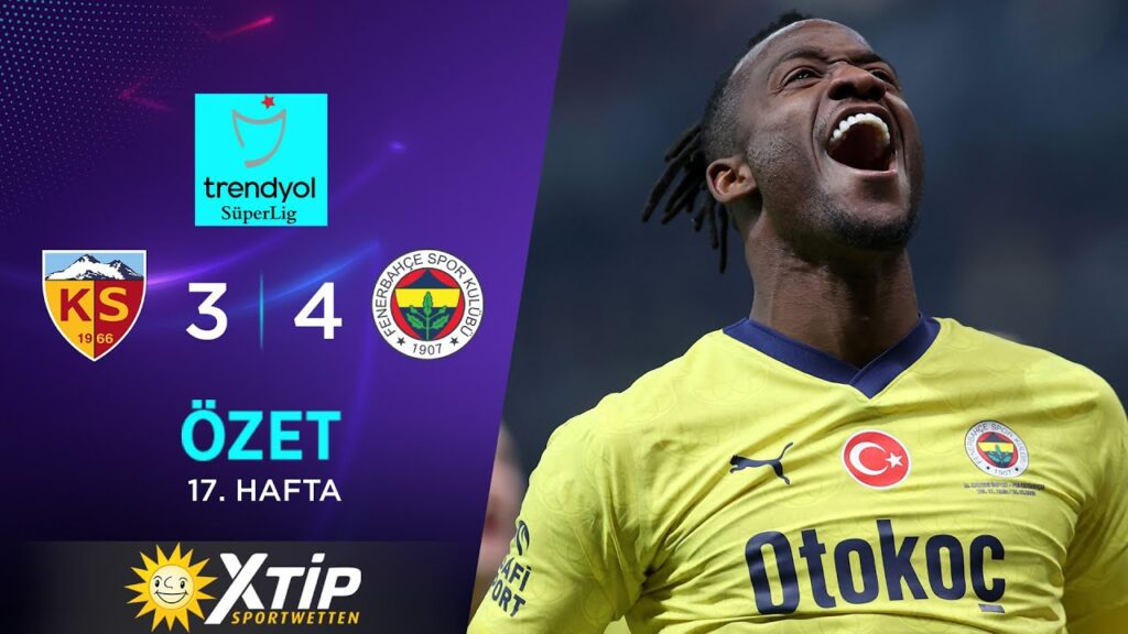 Merkur-Sports | MH Kayserispor (3-4) Fenerbahçe - Highlights/Özet | Trendyol Süper Lig - 2023/24