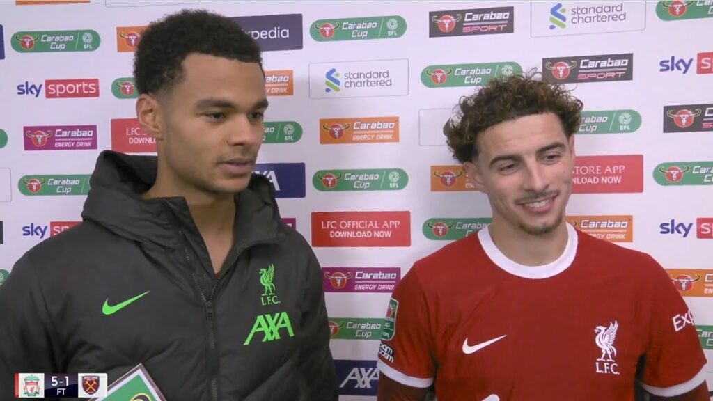 Cody Gakpo & Jones Post Match Interview │Liverpool 5-1 West Ham