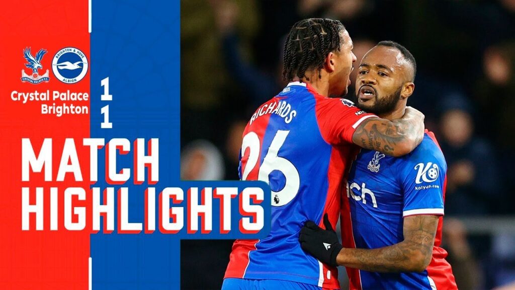 Jordan Ayew Goal | Crystal Palace vs Brighton 1-1 Extended Highlights | premier league 2023/24