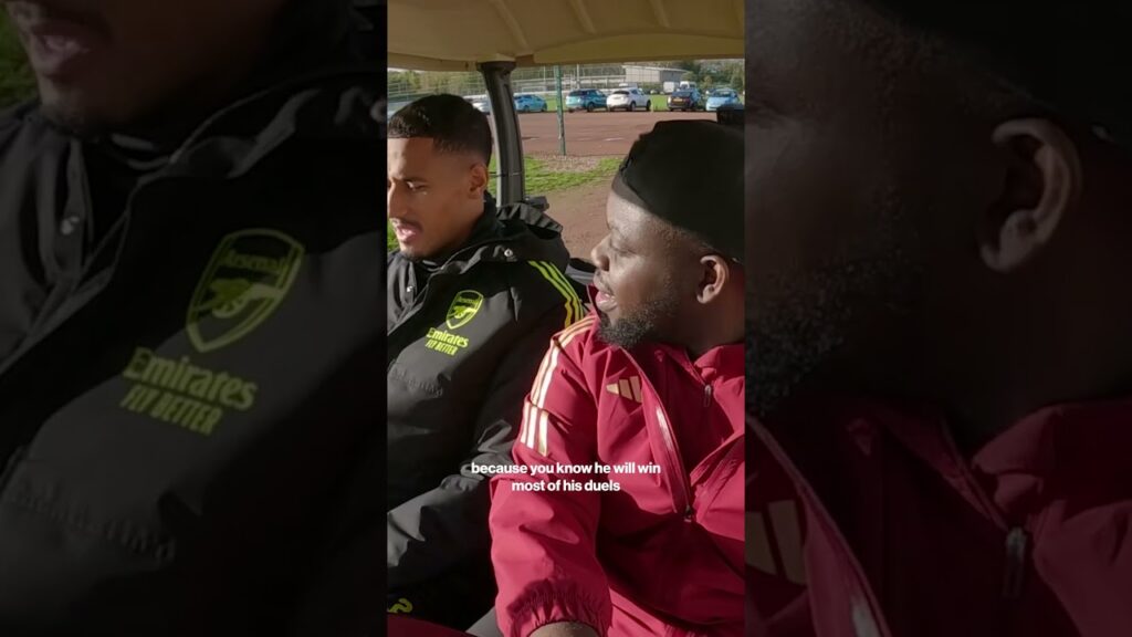 'He talks too much!' 🤣 | Saliba on his amazing defensive partnership with Gabriel Magalhães