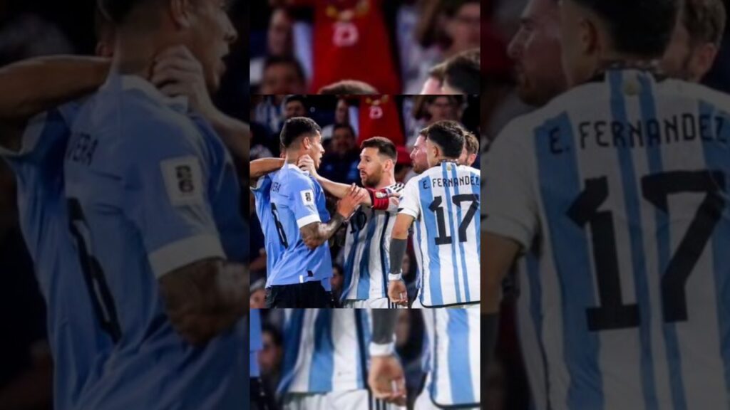 Messi mencekik mathias olivera #messi #shorts #football#youtubeshort