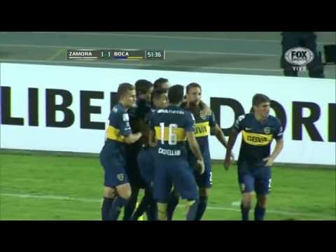 Boca 1 - Zamora 1 Gol Burrito Martínez / Copa Libertadores 2015